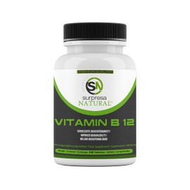 Surpresa Natural® - Natural Vitamin B12 High Dose | 240 Tablets with B12 Vitamin | 500 µg Vitamin B12 Complex of Methyl and Adenosylcobalamin | B12 Vegan & Laboratory Tested | Made in Germany