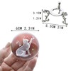ZEERSHEE 3D Cat Crystal Ball Glass Cat Paperweights Crystal Ball