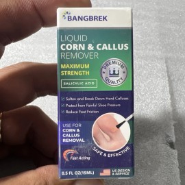 Bangbrek Corn Remover for Toes & Feet – Salicylic Acid Liquid Callus Removal (15ml)