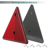 DARKGUARD Rectangular Reflectors, Screw-on, White, Square Reflector, Screw-On E9 Mark,