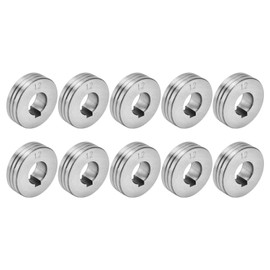 10Pcs Welder Wire Feed Roller 1.0‑1.2mm Groove Feeding Guide Wheel for ZK Welding Machine