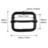 BIKICOCO hebilla metálica de ajuste deslizante tri-glides, 1 x 3/4