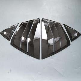 ZiWen Sport Style Quarter Window Scoops Louvers for Toyota Camry 2025 2026 (Gloss Black 4pcs)