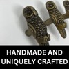 Vintage Antique Iron Bronze Handmade Metal Animal Cupboard Door Knobs,