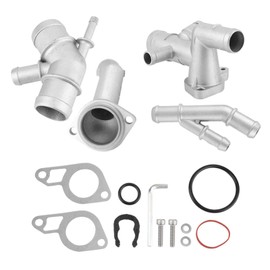 Thermostat Housing Cast Aluminium CNC for MK4 Golf 1.8T for Flangia Radiator Flangia Aluminium 1.8t Thermostat VAG 1.8t Golf Thermostat 4 Thermostat Golf VAG1.8t ther