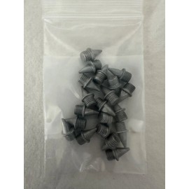 Unbranded replacement anodized aluminum 1/4 inch Pyramid track & field spikes - 20 Pack - Silver