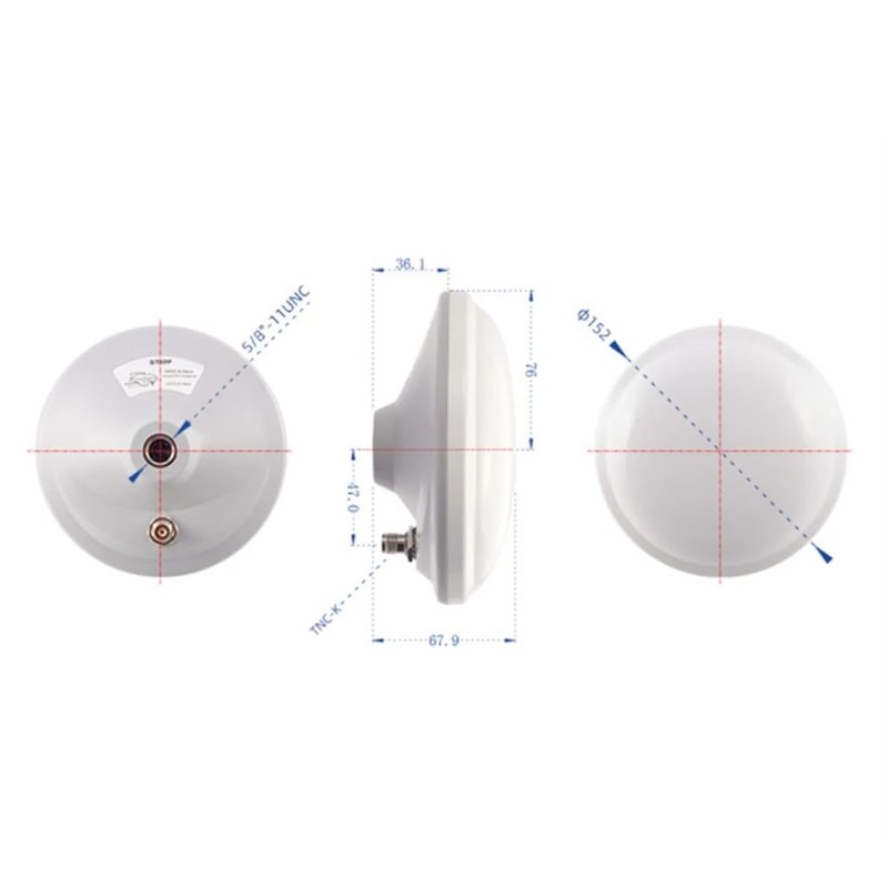 Lyaciomn Antenna Shell GPS GLONASS BDS S-Band High-Precision RTK Antenna