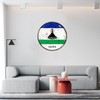 Lesotho Notebook Wall Decoration Lettering Wall Stickers International Flag Bunting