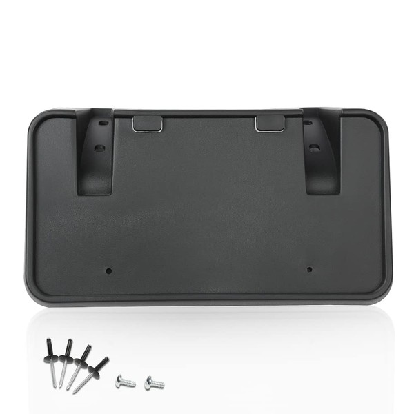 G-PLUS Black Front Bumper License Plate Frame Bracket Holder Fit