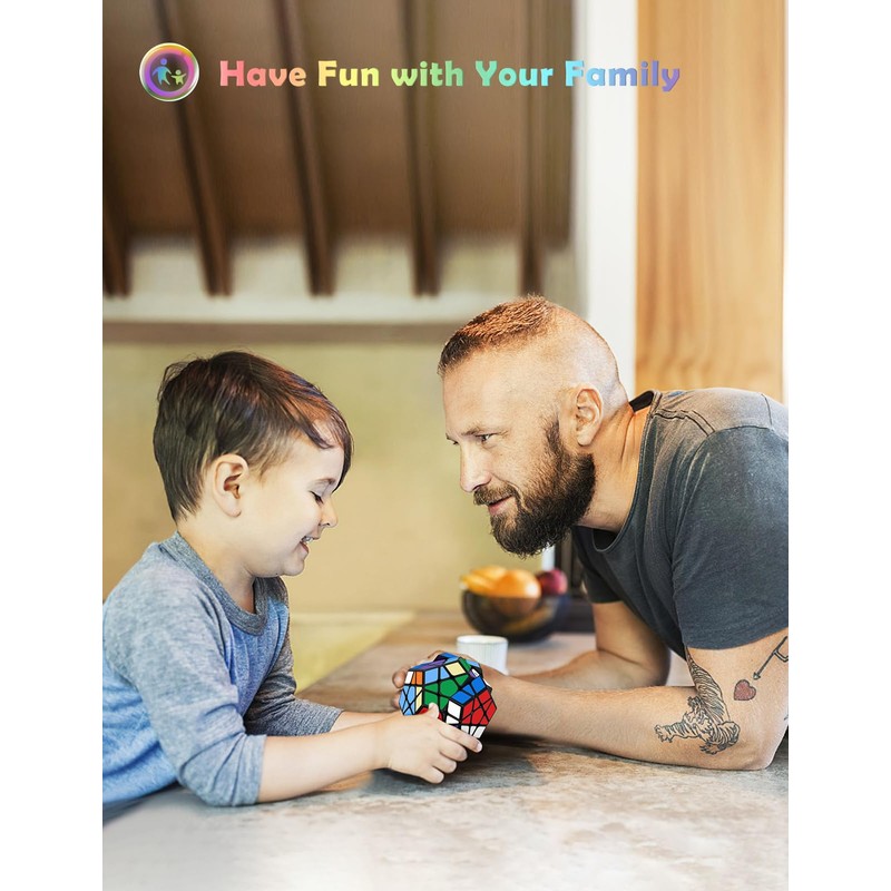 ROXENDA Dodecahedron Cube, Pentagon Speed Cube - Easy Turning &