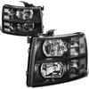 DNA Motoring HL-OH-CSIL07-BK-CL1 Pair of Black Housing Headlights Compatible with