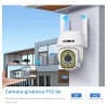 2pcs Cámara De Seguridad Hd Wifi De Visión Nocturna Alarma