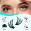 Lash Clusters Wispy 280PCS Eyelash Clusters 40D Lashes Clusters 9-16mm