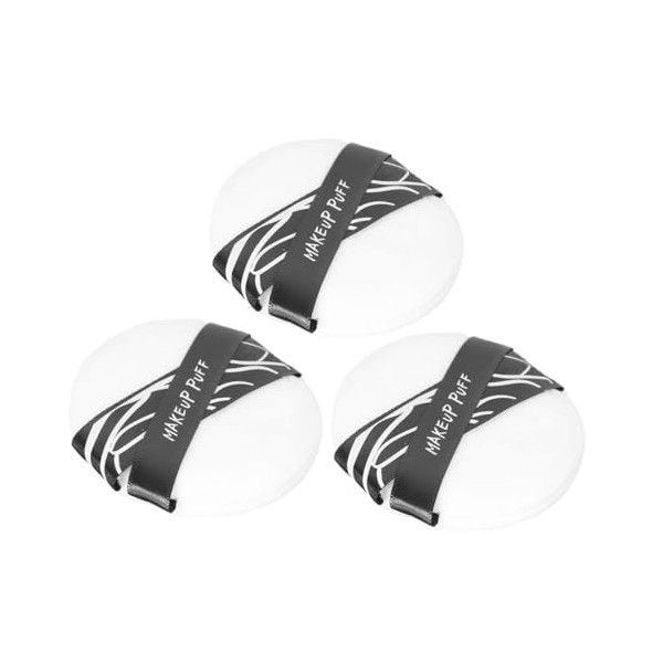 Angoily 3pcs Comfortable Powder Puff for Makeup Application Soft Foundation