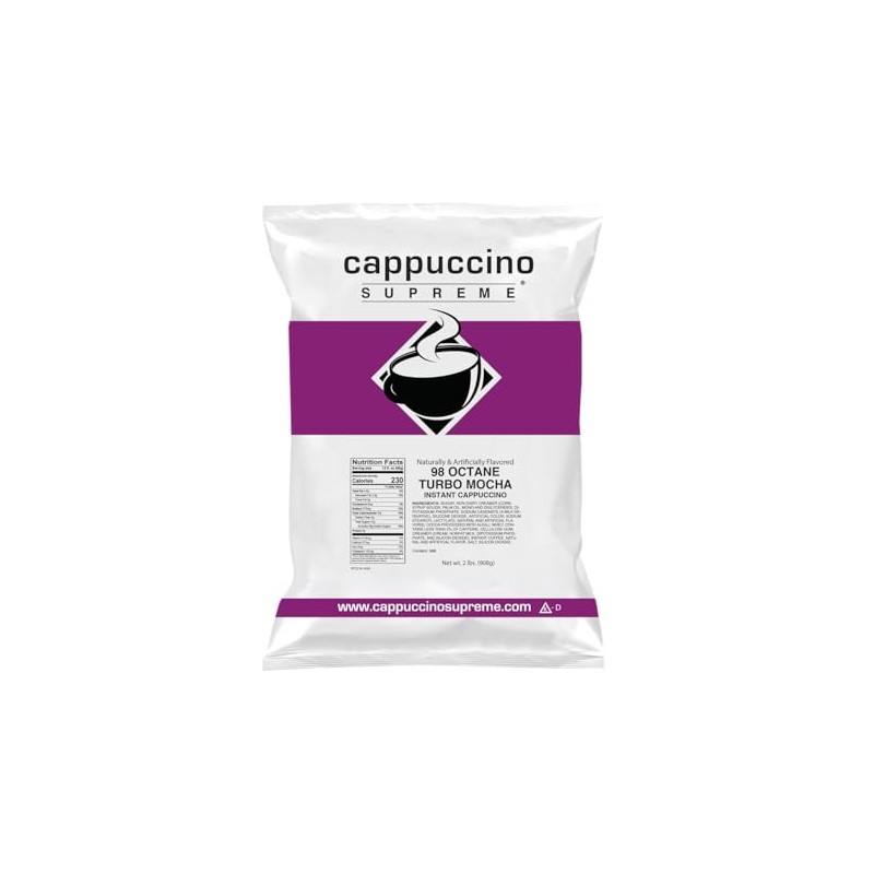 Cappuccino Supreme 2 lb bag 98 Octane Turbo Mocha Instant