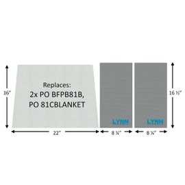 Lynn Manufacturing Replacement Buck Stove Baffle Board and Blanket Kit, Model 81 and 85, PO BPFB81B, PO 81CBLANKET, 2678C