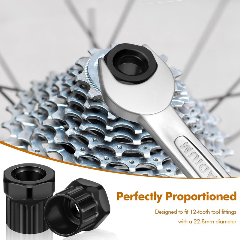 poeland 2 Bicycle Cassette Tool for Removing Cassettes & Sprockets,
