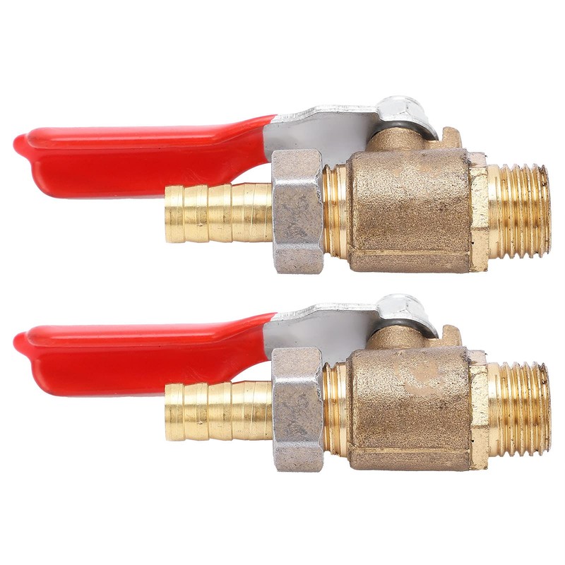 2pcs 1/4 Thread Ball Valves Corrosion Resistance Shut-off Switch Air