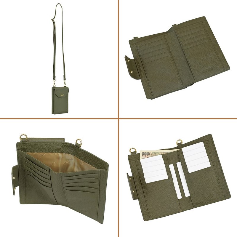 Balcos Smartphone Pochette Women's Leather Stylish Gift Onesize, BORDEAUX