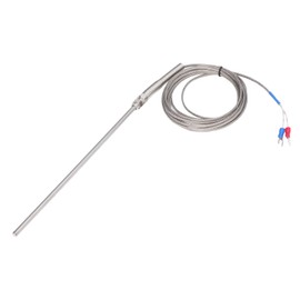 200mm Probe Thermocouple Berm 3 Meters Length Cable K Type Thermocouple Stainless Steel 2 Wires Temperature Sensor Probe 0°C to 400℃ for Temperature Measurement