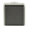 Unitec FR Off/Toggle Switch, Surface-Mounted, Grey/Dark Grey IP54