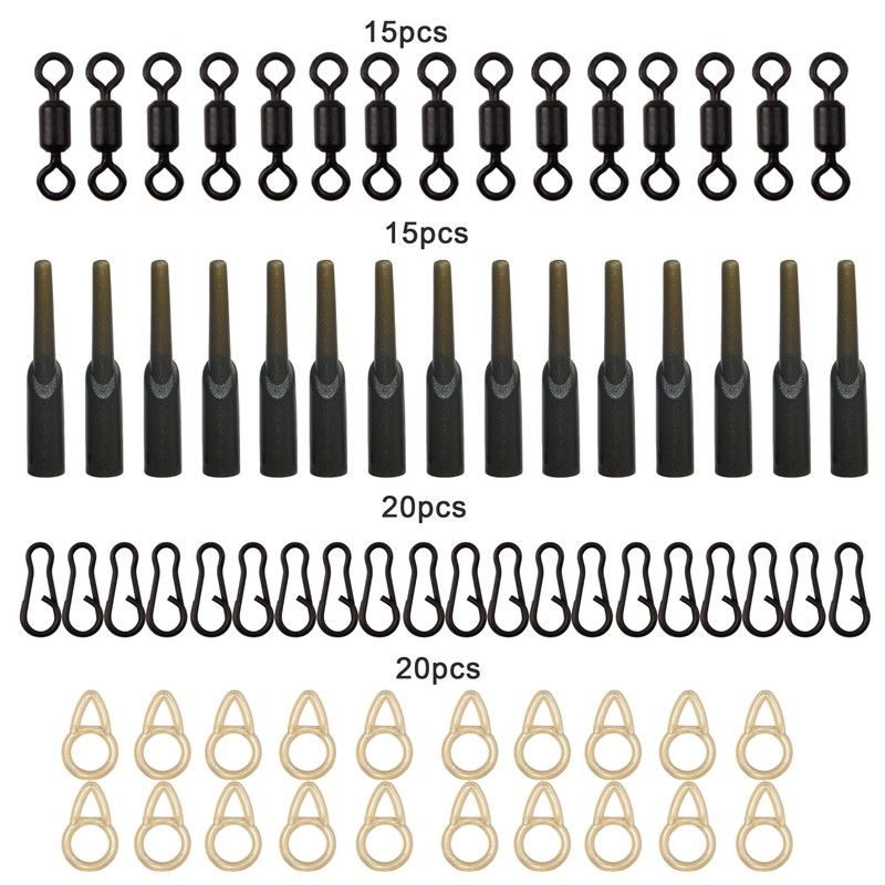Carp Fishing Rigs Terminal Tackle Accessories Set Quick Change Swivel