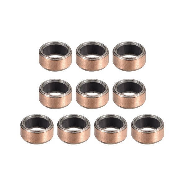 uxcell Sleeve Plain Bearings, Inner Diameter: 0.2 inches (6 mm),