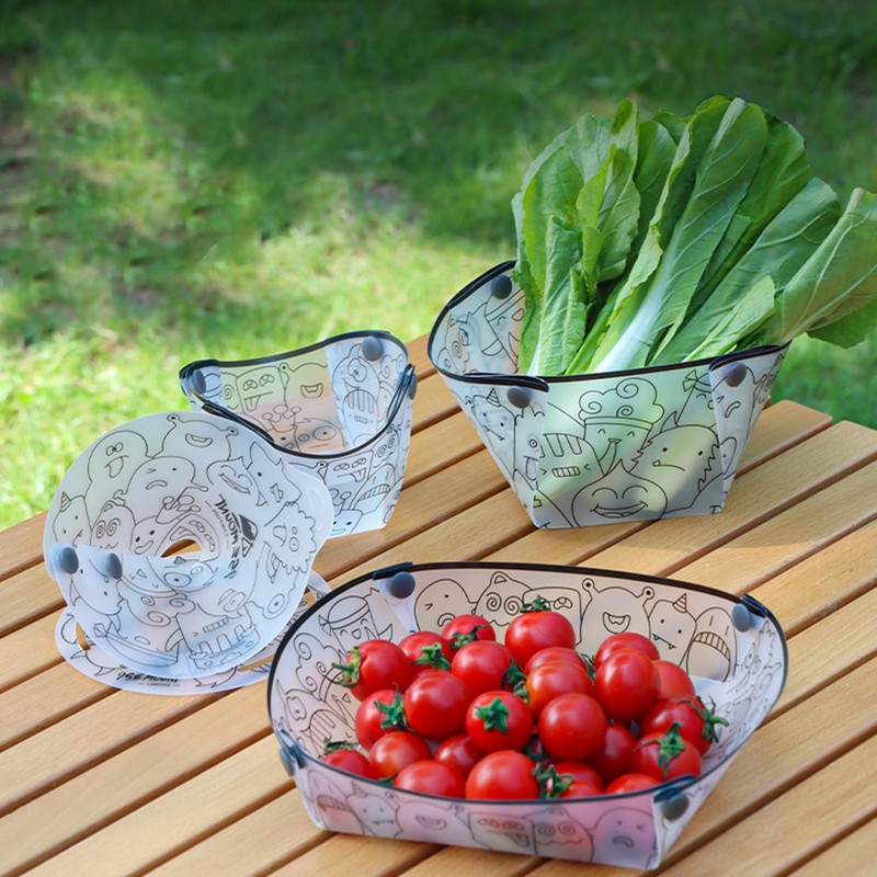MIUPOO Collapsible Bowl Plate Cup Set, Portable Camping Tableware, Food