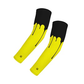 DEHAHA Men's Drip Compression Cooling Arm Sleeve Moisture Wicking 4-Way Stretch, Grey Adult X-Large