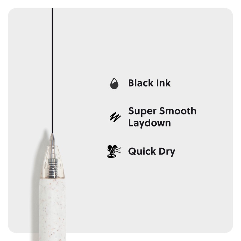 U Brands U-Eco Recycled Gel Click Pens, Set of 4,