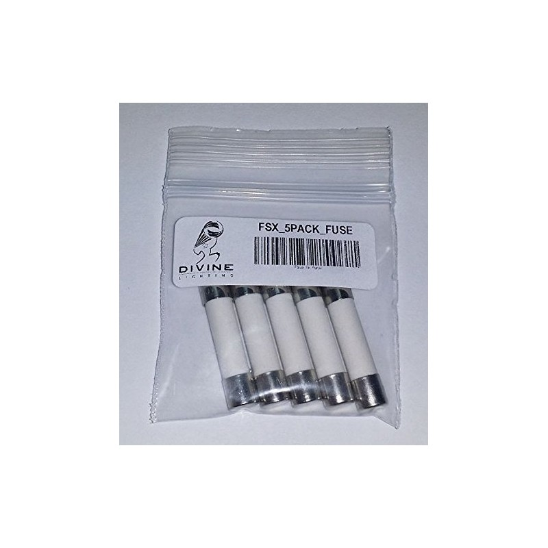5 Qty. MDA 15A Slow-Blow Ceramic Fuse 15 Amp 250v