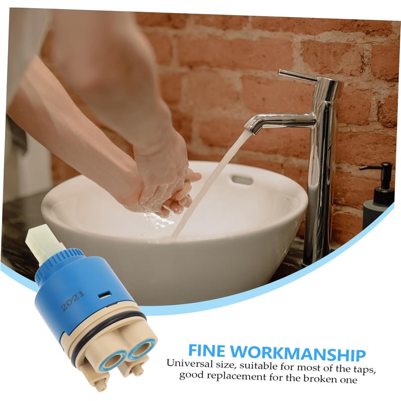 Cartucho Cerámico Azul para Grifo de Baño, Tamaño