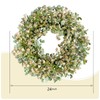 vivimemo Spring 24-inch Wreath Sour Date Flower Orange Flower Wreath