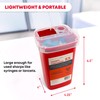 Ever Ready First Aid Sharps Container with Split Lid Design
