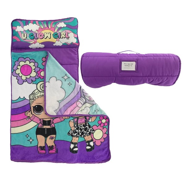 LOL Surprise! Soft Toddler Nap Mat with Pillow and Blanket