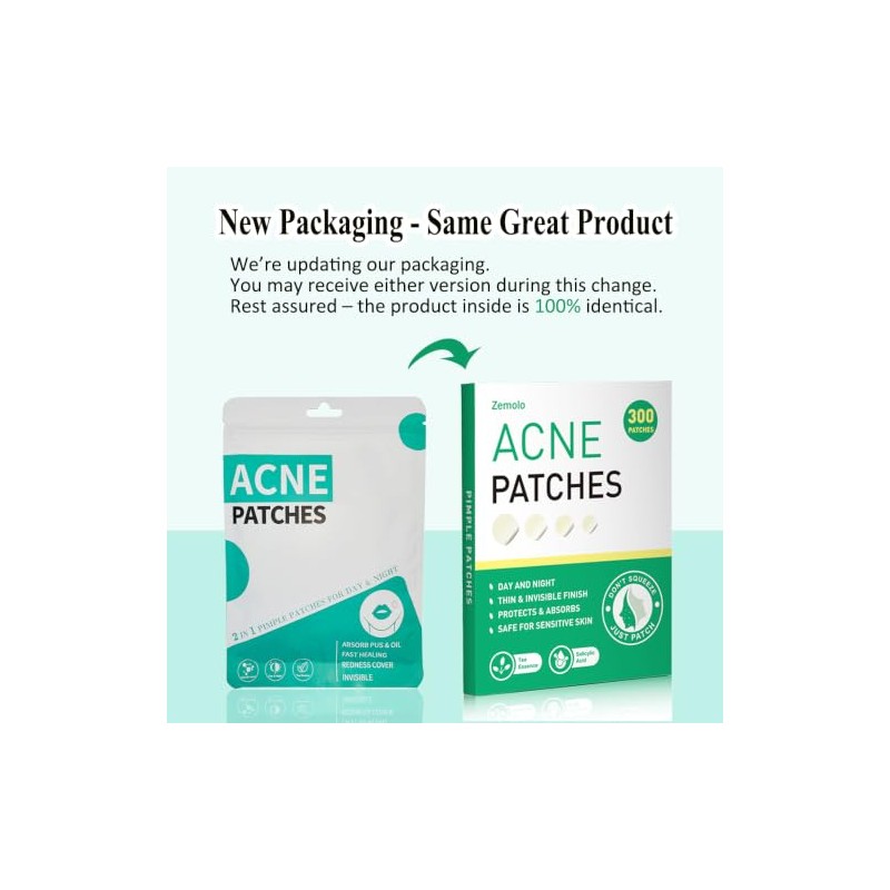 600pcs Pimple Patches Hydrocolloid Acne Stickers Spot Cover Patches