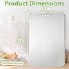 Titanium Cutting Boards for Kitchen - 100% Pure Double-Sided Food