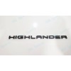 Toyota OEM 3PC Gloss Black Rear HIGHLANDER XLE AWD Letter