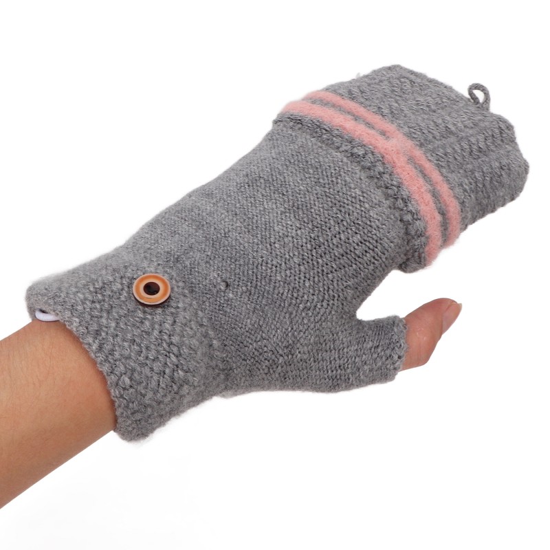 Heated Mitten Gloves Double Sided Heating Promote Blood Circulation USB