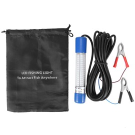 TOPINCN Luz LED para Pesca Submarina, Luz LED para Señuelo de Peces, Lámpara de Buceo de 12 V con Clip de Batería, 1000 LM, Luces de Pesca Sumergibles Impermeables IP68 para Pescar