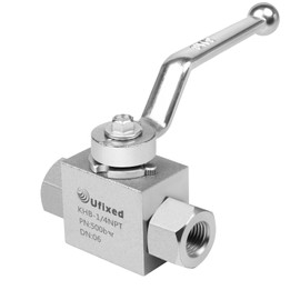 Ufixed 1/4" High Pressure Hydraulic Ball Valve - 7250 Psi, 1/4" NPT DN10 Ball Valve With Handle
