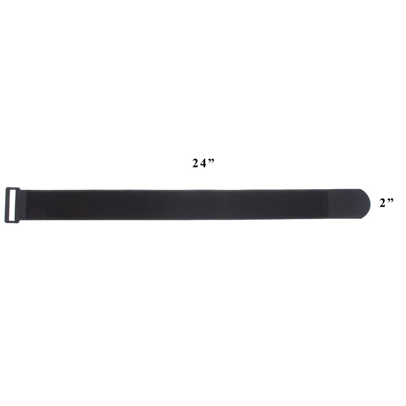 24 X 2 Inch Cinch Straps - 5 Pack (Black)