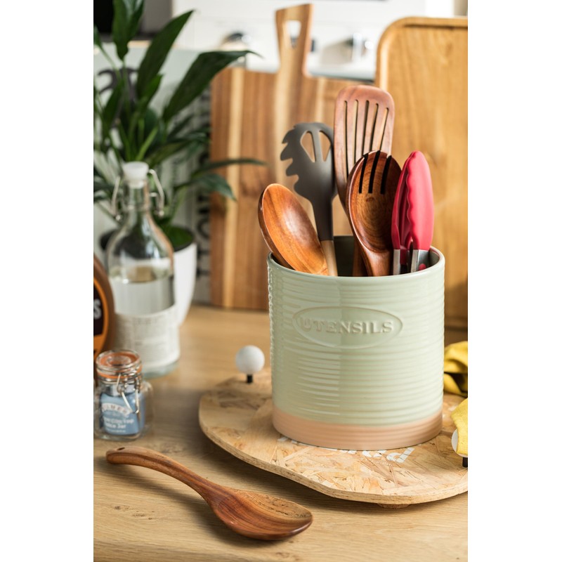 YHOSSEUN Kitchen Utensil Holder, Ceramic Utensil Holder for Kitchen Counter