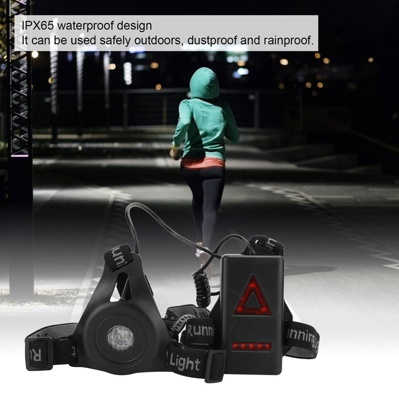 LED Night Running Light Waterproof Chest Lamp Safety Warning Light