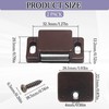 SOVNSG 2 PCS Magnetic Door Catch,Single Magnetic Catch Brown Shutter