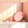 5PCS Powder Puff and Container, Portable Powder Puff Container for