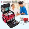 CURMIO First Aid Kits Bag Empty, Emergency Supplies Bag Medical