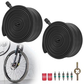 RUTU 26 Inch Bike Tubes,26x1.75/2.125 Inner Tube with 32mm Schrader Valve and Installation Accessorie - Compatible with 26x2.125 24x1.95 Bicycle Tube - Premium Heavy Butyl Inner Tubev