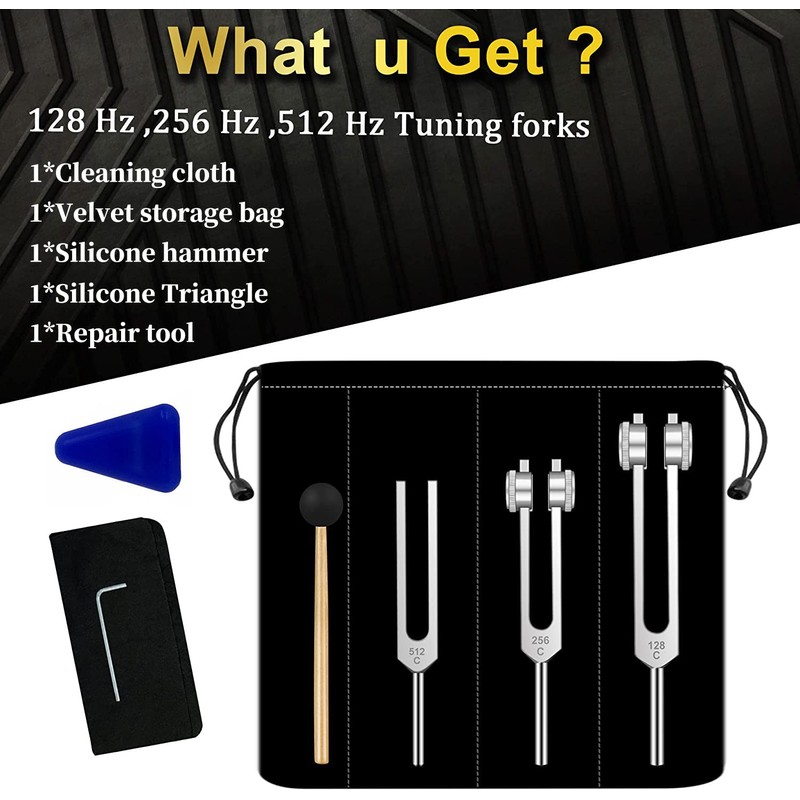 Tuning Fork, Tuning Fork Medical, Tuning Fork Set of 3pcs