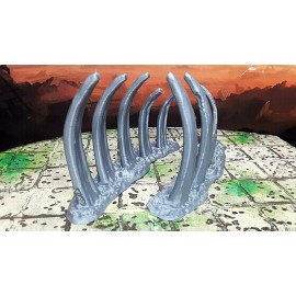 The Printpire Boneyard Dragon Ribcage Scatter Terrain Dungeons & Dragons Miniature Model